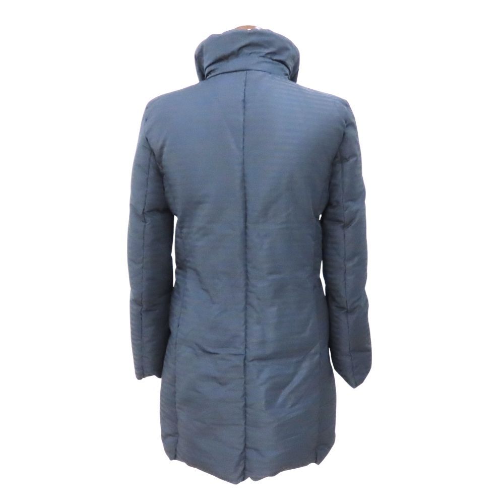 中古】 SONIA RYKIEL ソニアリキエル ダウンコート ボーダー ネイビー