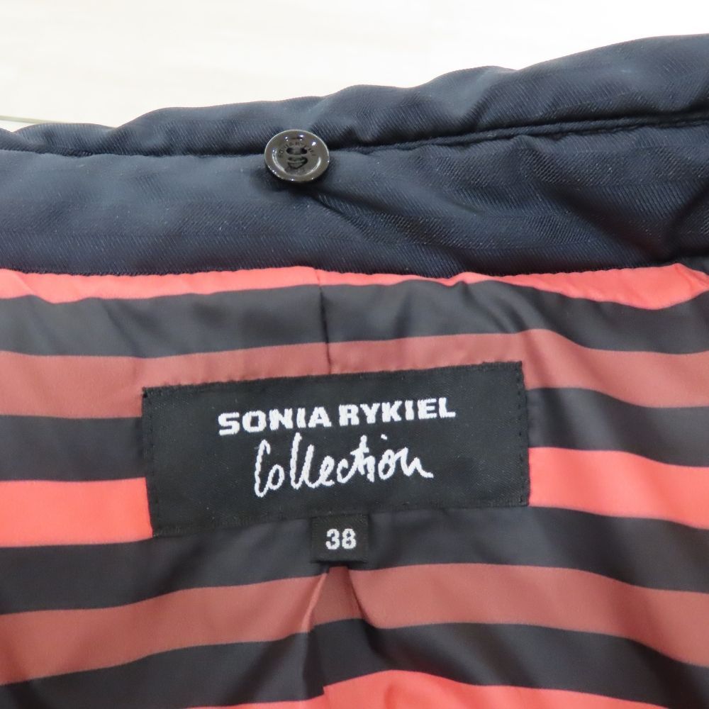 お値下げ中【未使用】ソニアリキエル　ダウンジャケット　ネイビー　40サイズ お値下げ中【未使用】ソニアリキエル ダウンジャケット ネイビー 40