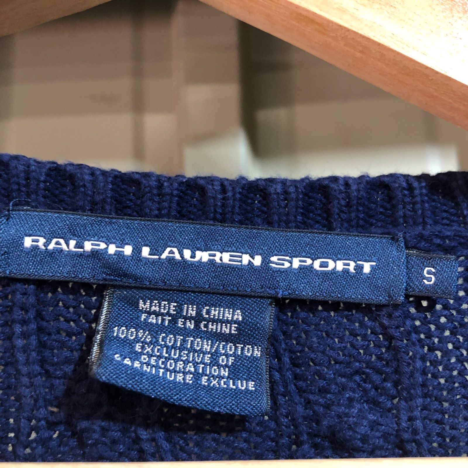 1443 RALPH LAUREN SPORT セーター ネイビー S ラルフローレンスポーツ 