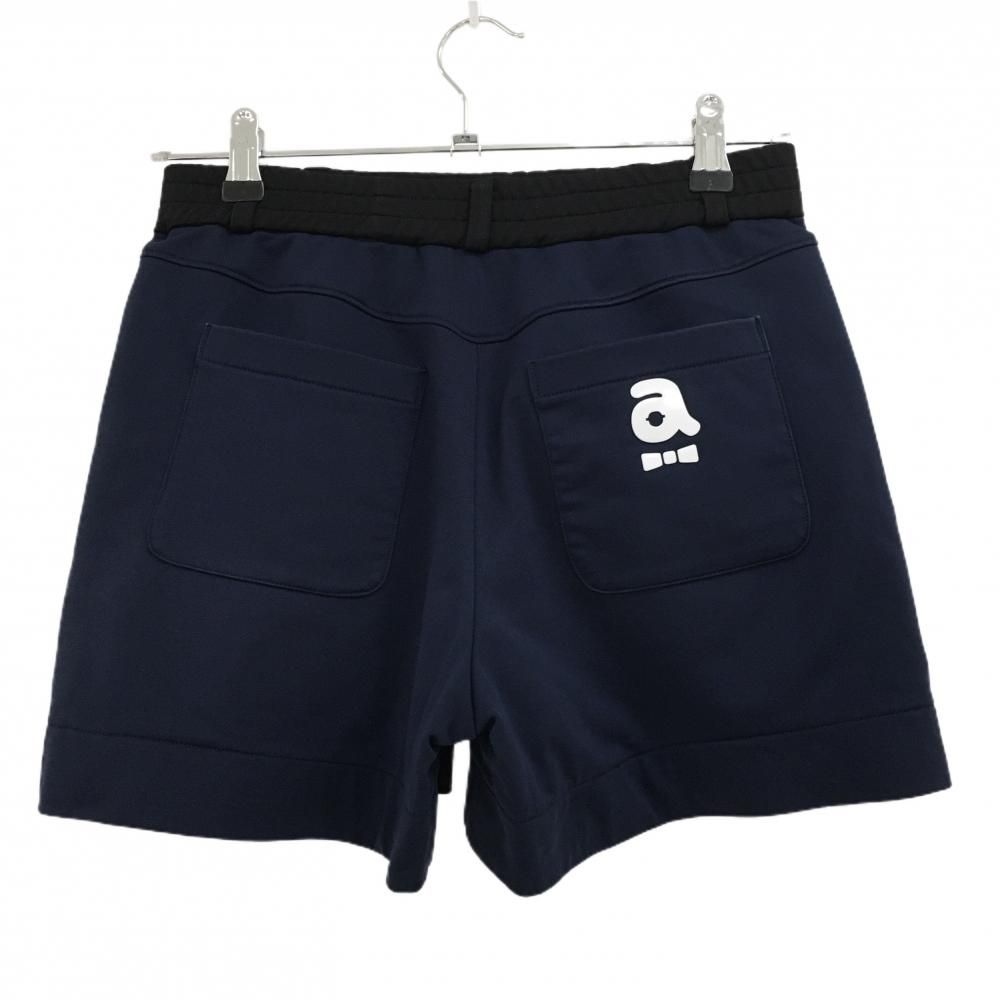【archivio】未使用タグ付き ゴルフ ショートパンツ スコート ネイビー 超美品】アルチビオ ショートパンツ 黒×ネイビー ウエストゴム