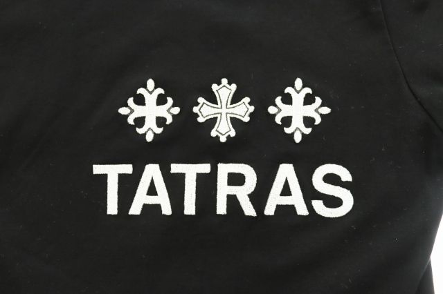 タトラス TATRAS 刺繍 胸ロゴ 長袖 Tシャツ ロンT 黒 ブラック