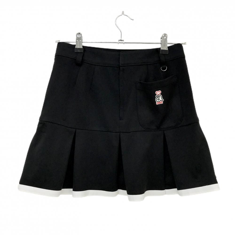 ◇美品◇アルチビオ◇archive◇レディースゴルフスカート◇38◇黒 アルチビオ スカート 黒 裾プリーツ 裏地付 レディース 38(M) ゴルフ
