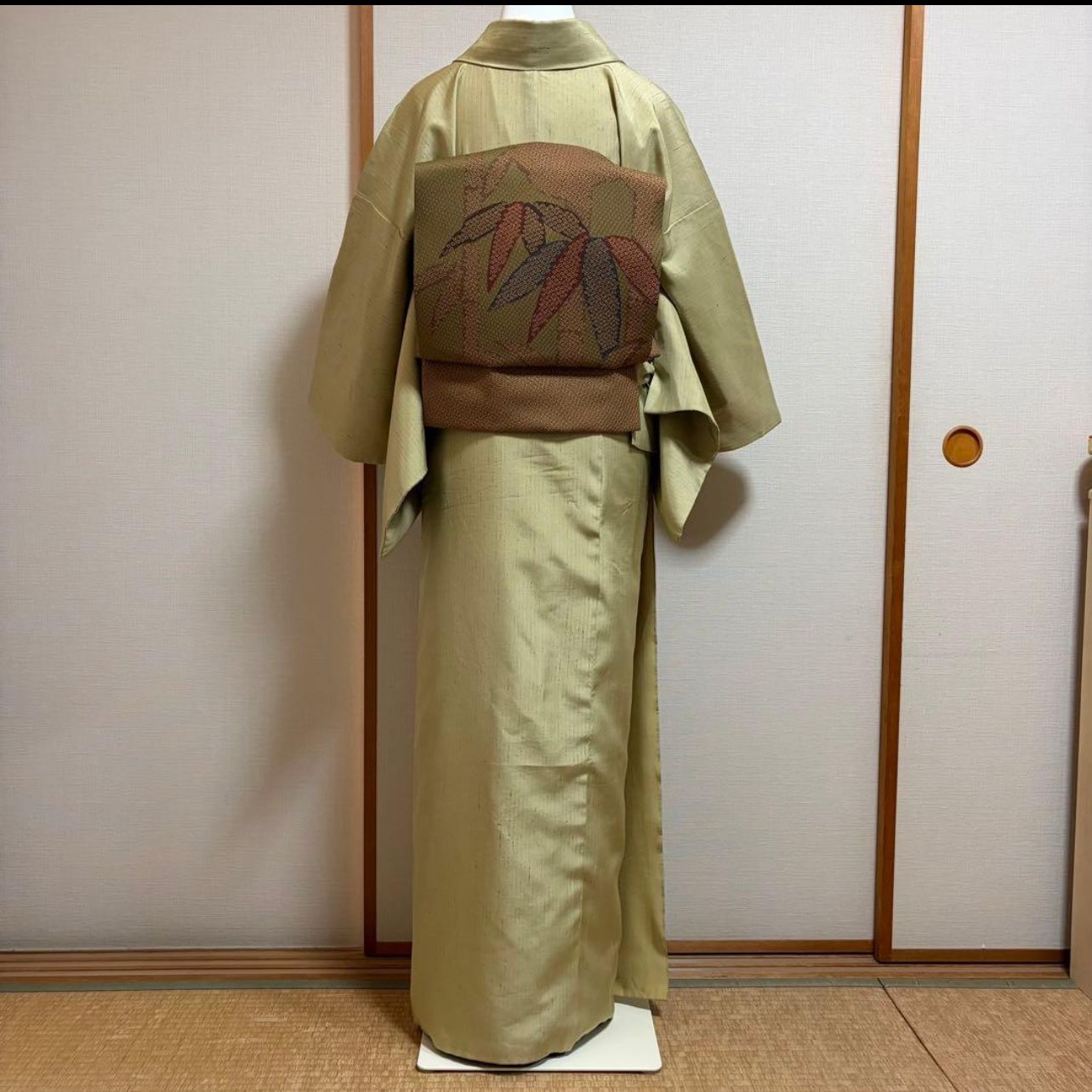 未使用近い 美品 袷 正絹 紬 ぜんまい紬系 小紋 フルセット - メルカリ