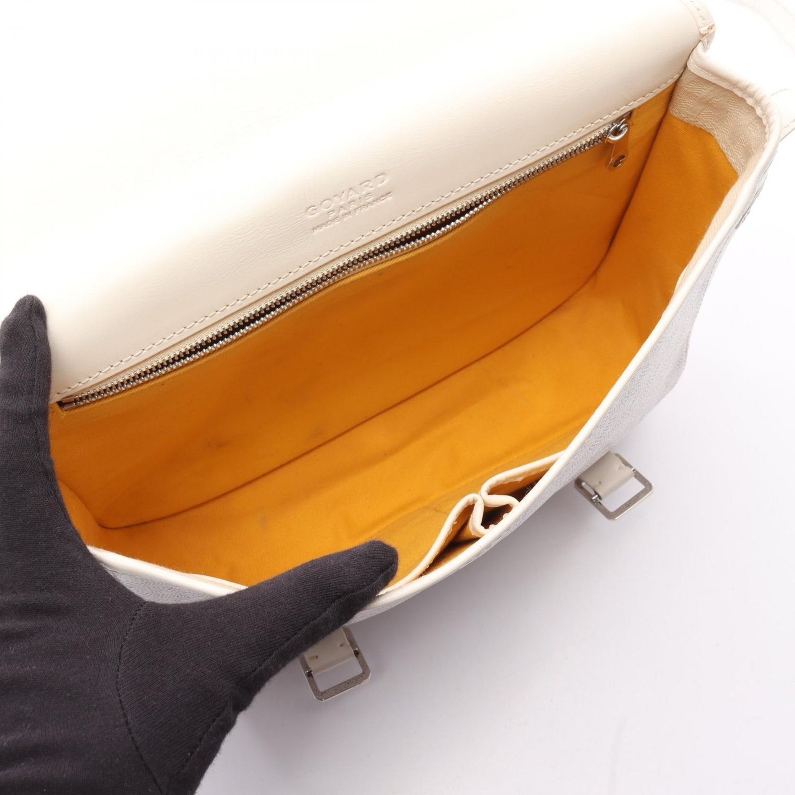 ゴヤール GOYARD ショルダーバッグ ベルヴェデーレMM ホワイト PVC