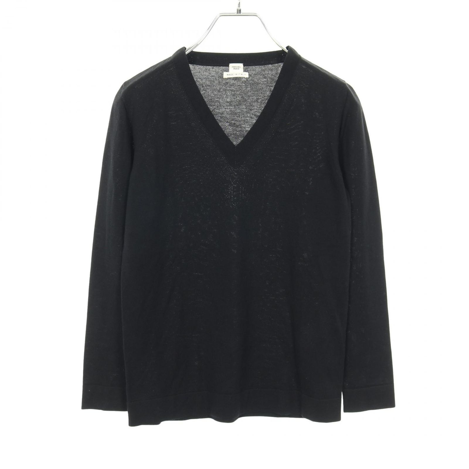 エルメス HERMES ニット Hロゴ シルク コットン トップス レディース