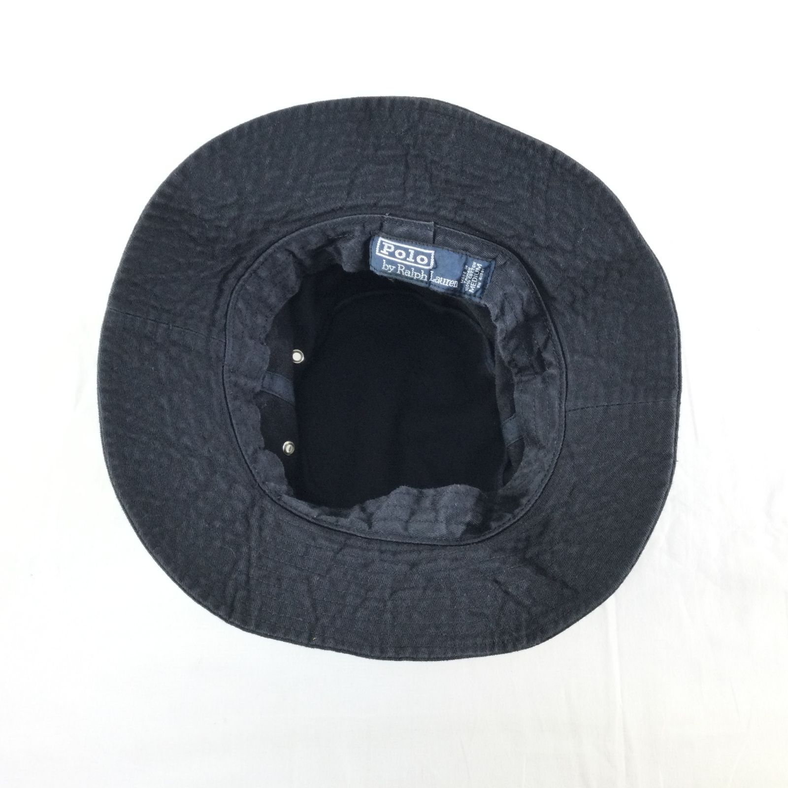 メンズ63㎝　90～00年代　黒　ヴィンテージ　ラルフ　バケットハット　バケハ メンズ63㎝ 90～00年代 黒 ヴィンテージ ラルフ バケットハット バケハ