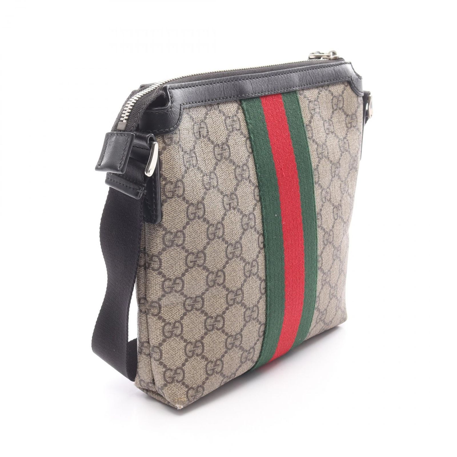 グッチ GUCCI ショルダーバッグ GGスプリーム ウェブストライプ