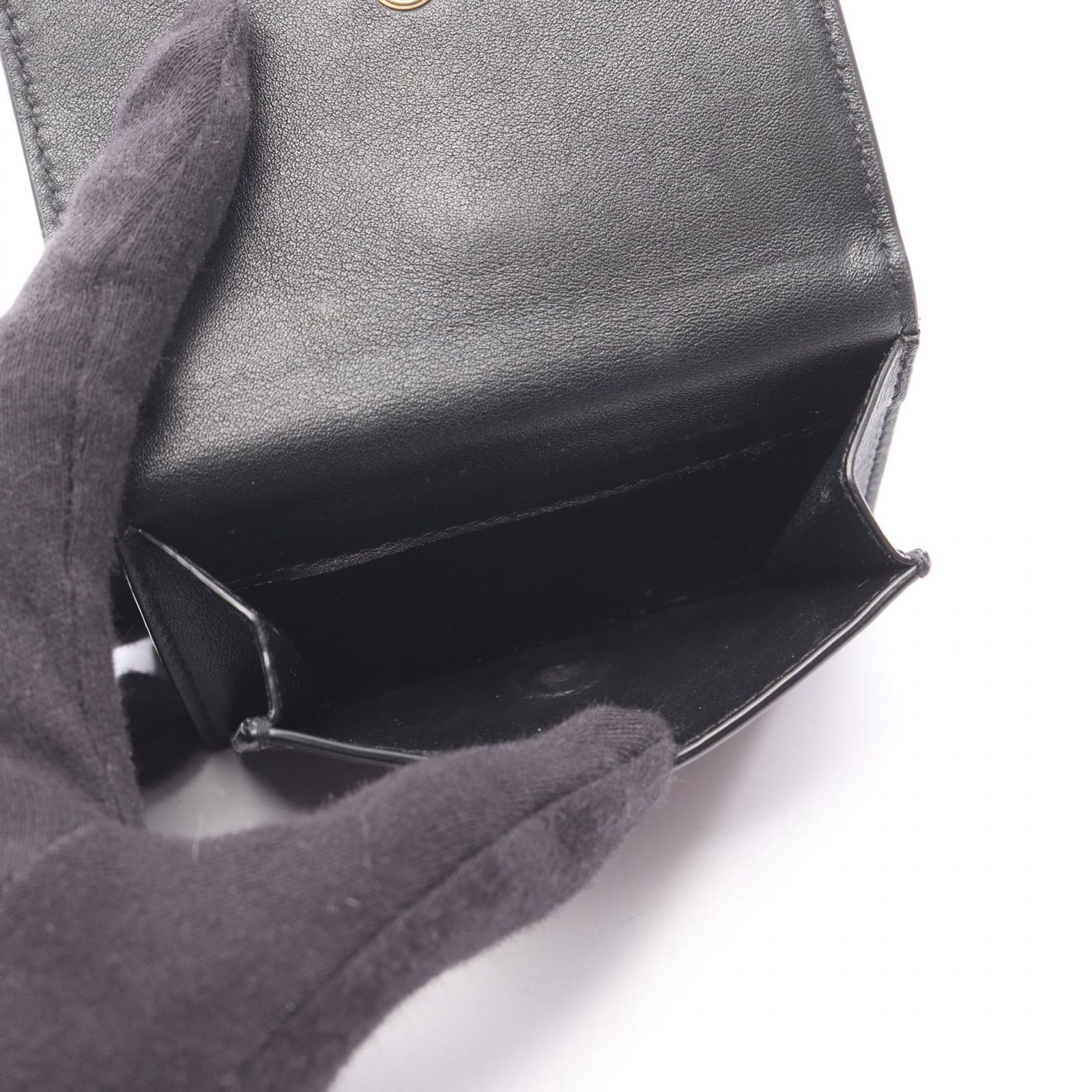 サンローランパリ SAINT LAURENT PARIS 三つ折り財布 YSLロゴ 