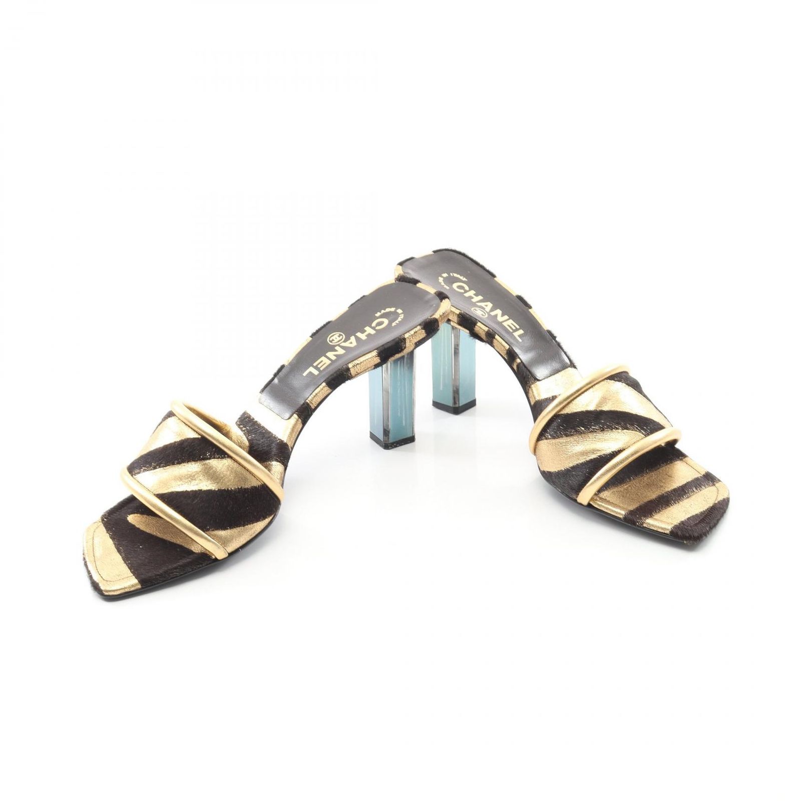 CHANEL シャネル ココマーク ミュール サンダル レザー EU37 CHANEL シャネル ココマーク ミュール サンダル レザー EU37 楽天市場