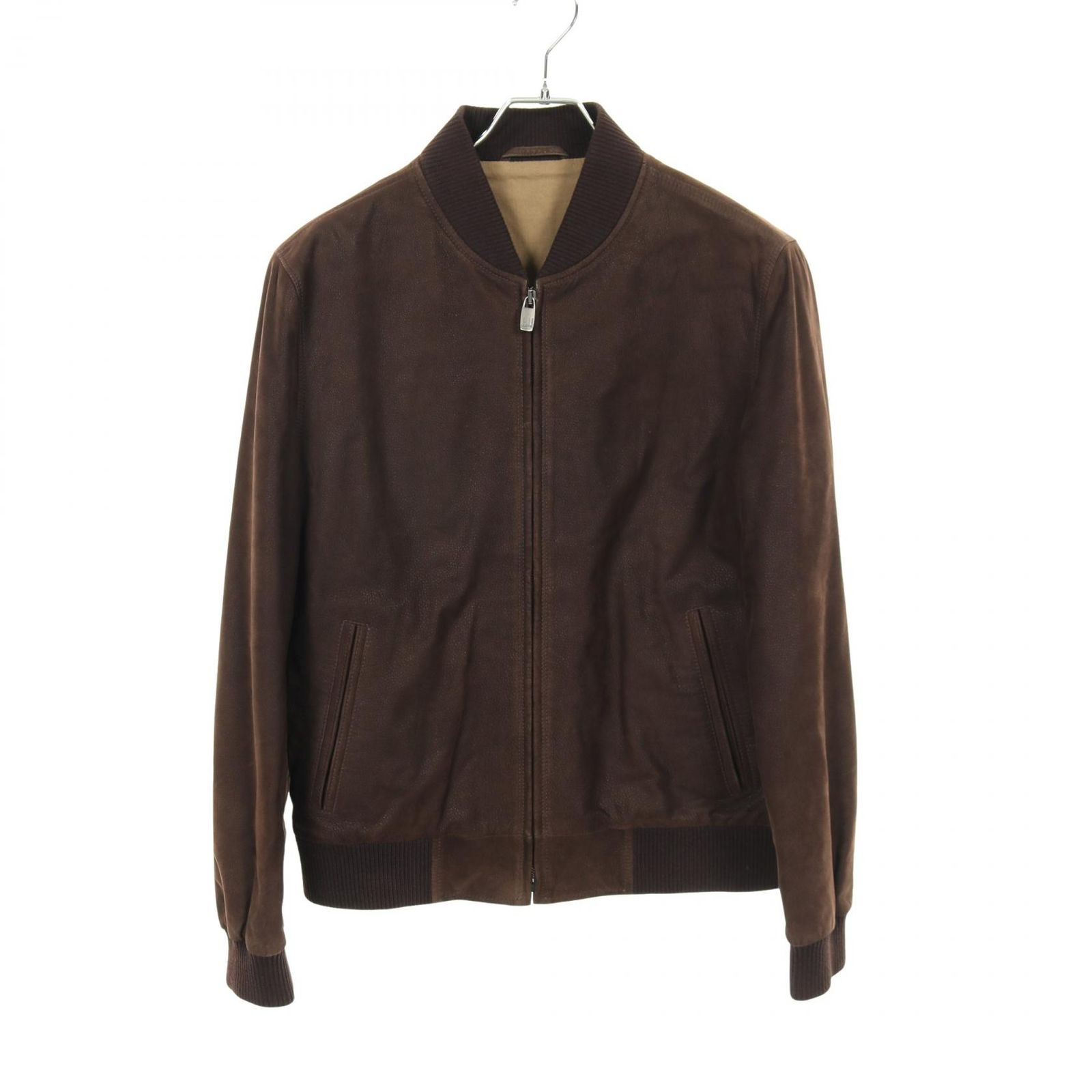 ダンヒル Dunhill 革ジャン ブラウン スウェード スエードレザー