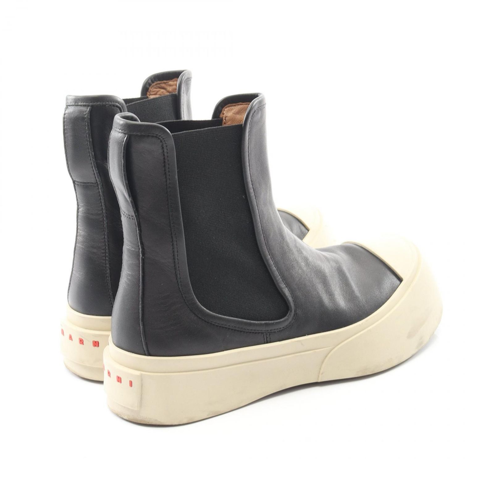 マルニ MARNI ブーツ パブロ チェルシーブーツ ブラック レザー ブーツ