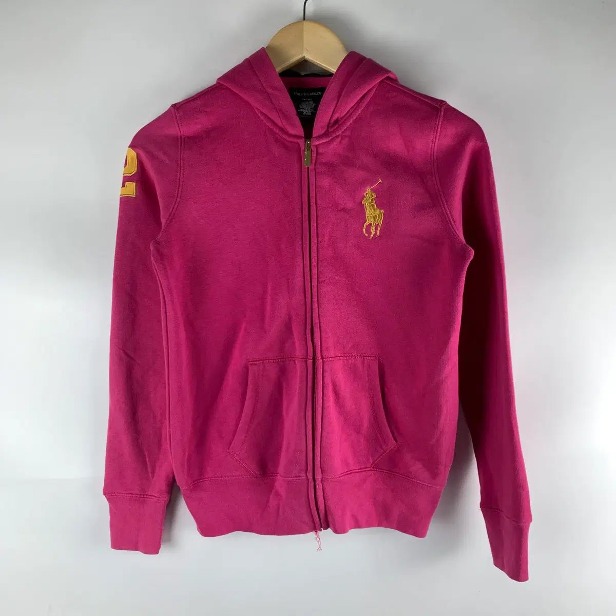 ポロ ピンク 起毛 ジップアップ XL(16) 260112 - メルカリ