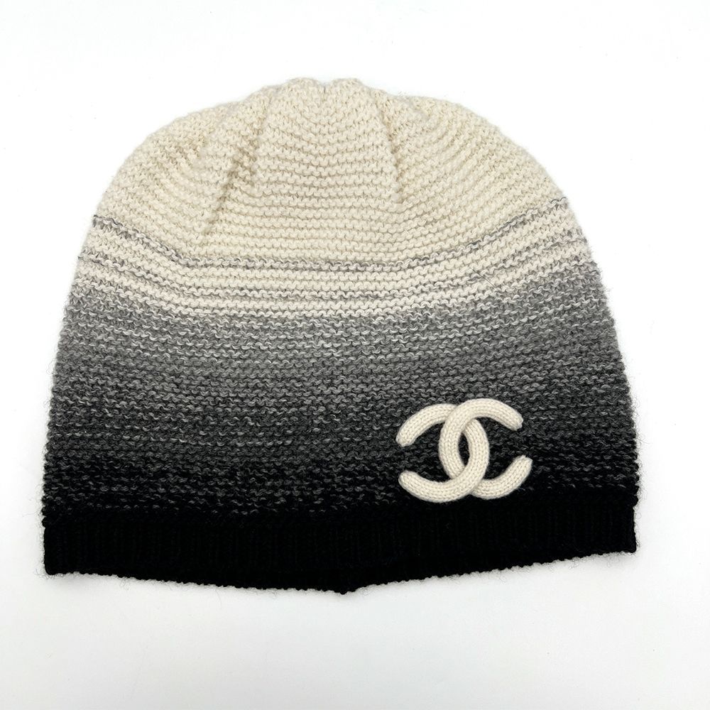古着 CHANEL ニット帽 新品・未使用】CHANEL シャネル ニット帽 ニットキャップ AAB435