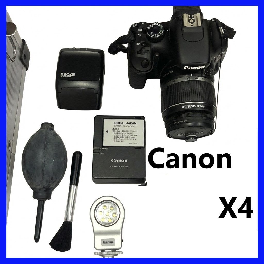 豪華14点セット✨ Canon X4 レンズ セット 一眼レフ カメラ デジカメ 豪華14点セット✨ Canon X4 レンズ セット 一眼レフ カメラ デジカメ