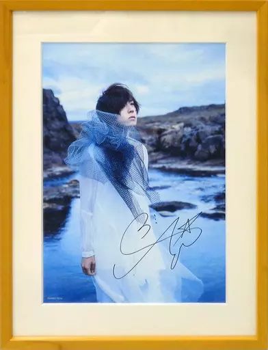 蒼井翔太 直筆サイン入りミストグラフ 顎入り写真 中古】雑貨 蒼井翔太 直筆サイン入りミストグラフ 「写真集『生きて