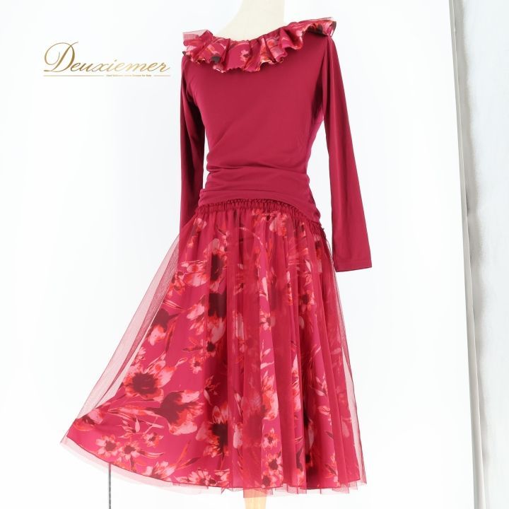 社交ダンス 衣装 チャコット Chacott トップス スカート ツーピース