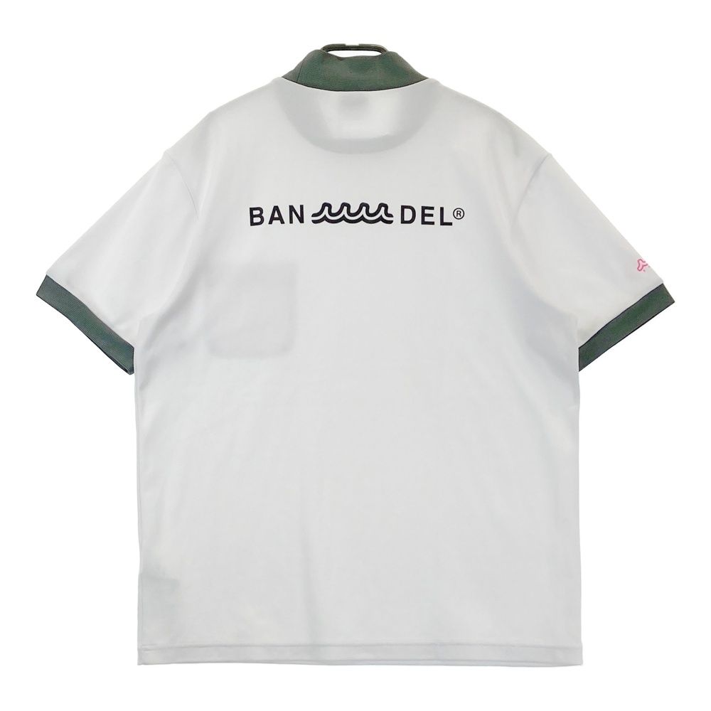 ２０２５年モデル バンデル ゴルフウェア ホワイト XXL モックネックシャツ 2025年モデル バンデル ゴルフウェア ホワイト XXL モックネック