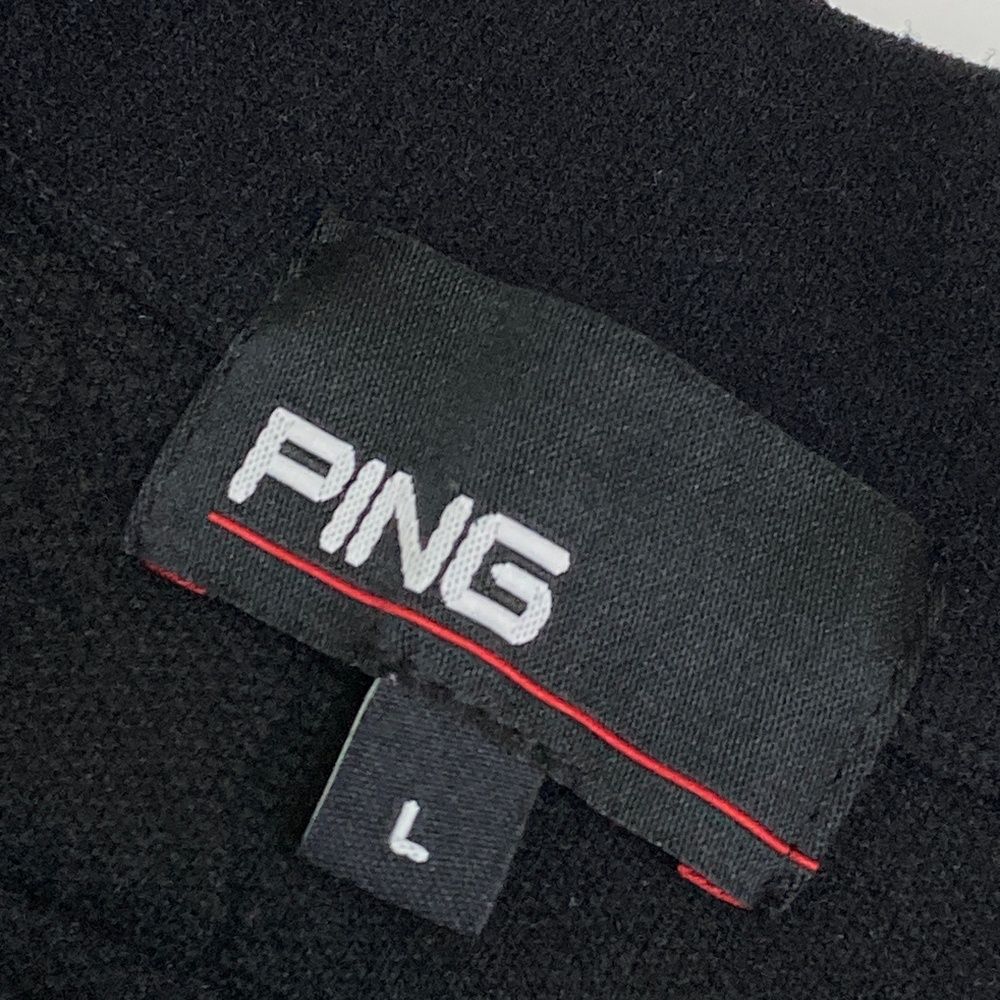 サイズ：L PING ピン 2025年モデル モックネック 半袖Tシャツ 総柄