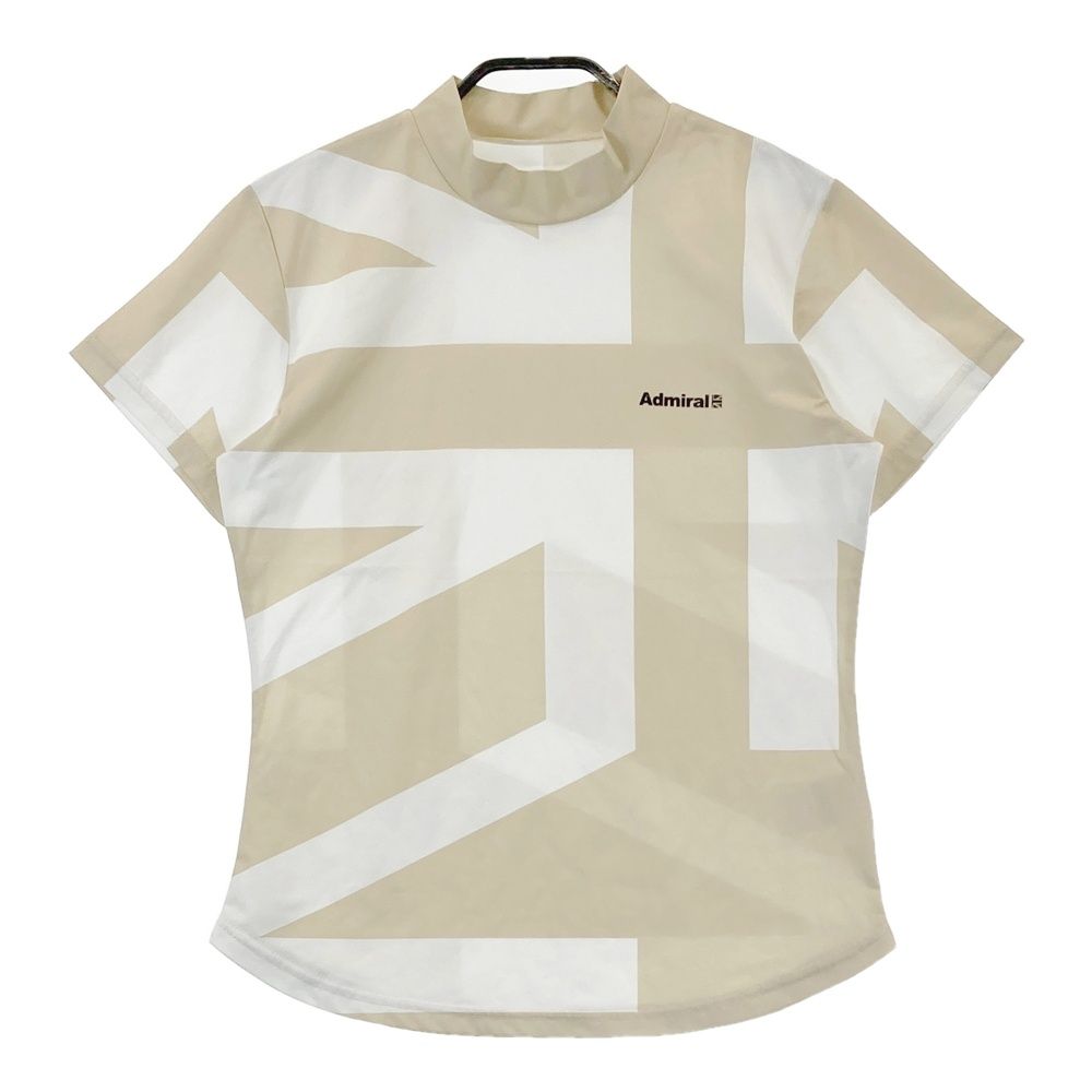 Admiral レディース Tシャツ M ベージュ サイズ：M ADMIRAL アドミラル 2023年モデル モックネック 半袖Tシャツ