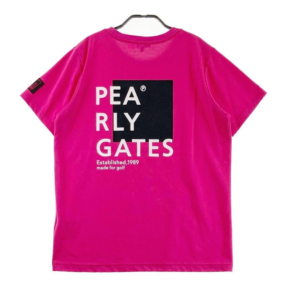 パーリーゲイツ　レディース水彩風 プリント 半袖ポロシャツ　サイズ2 PEARLY GATES（パーリーゲイツ） 【PREMIUM OUTLET 50%OFF】パーリー