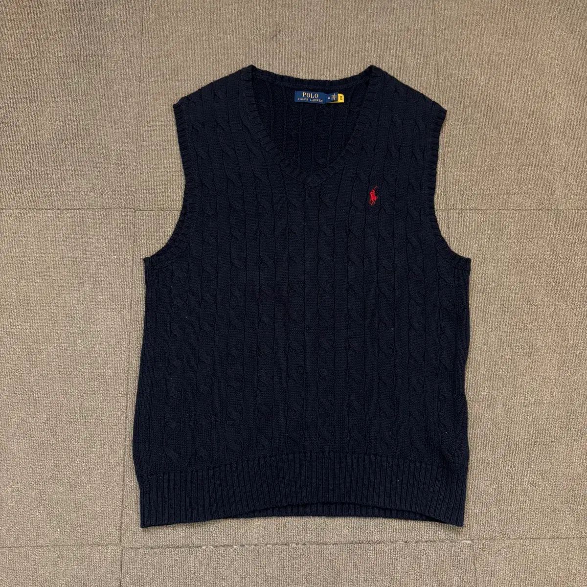 ポロラルフローレン　ケーブルニットベスト　新品未使用タグ付き ケーブルニット コットン セーター ベスト