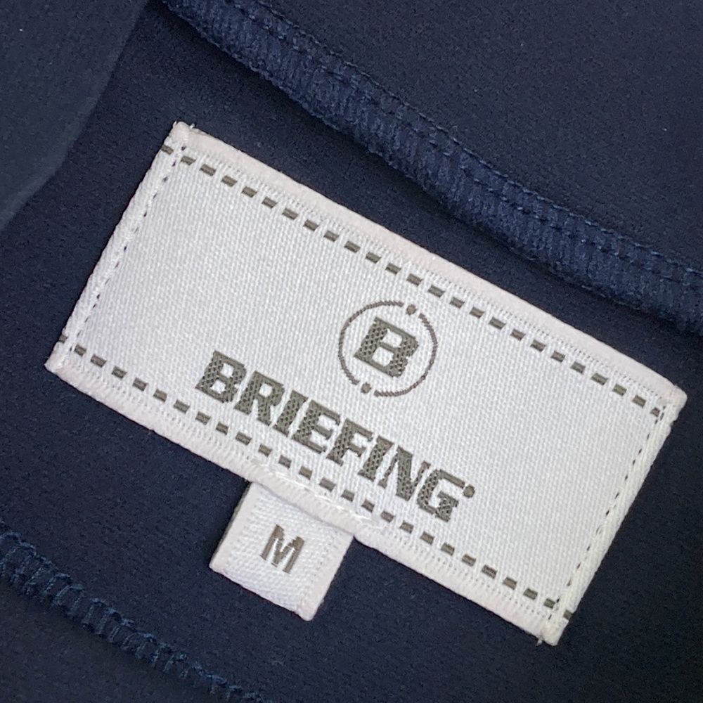 BRIEFING ネイビー Mサイズ モックネック 送料込み】BRIEFING（ブリーフィング） モックネックシャツ サイズM