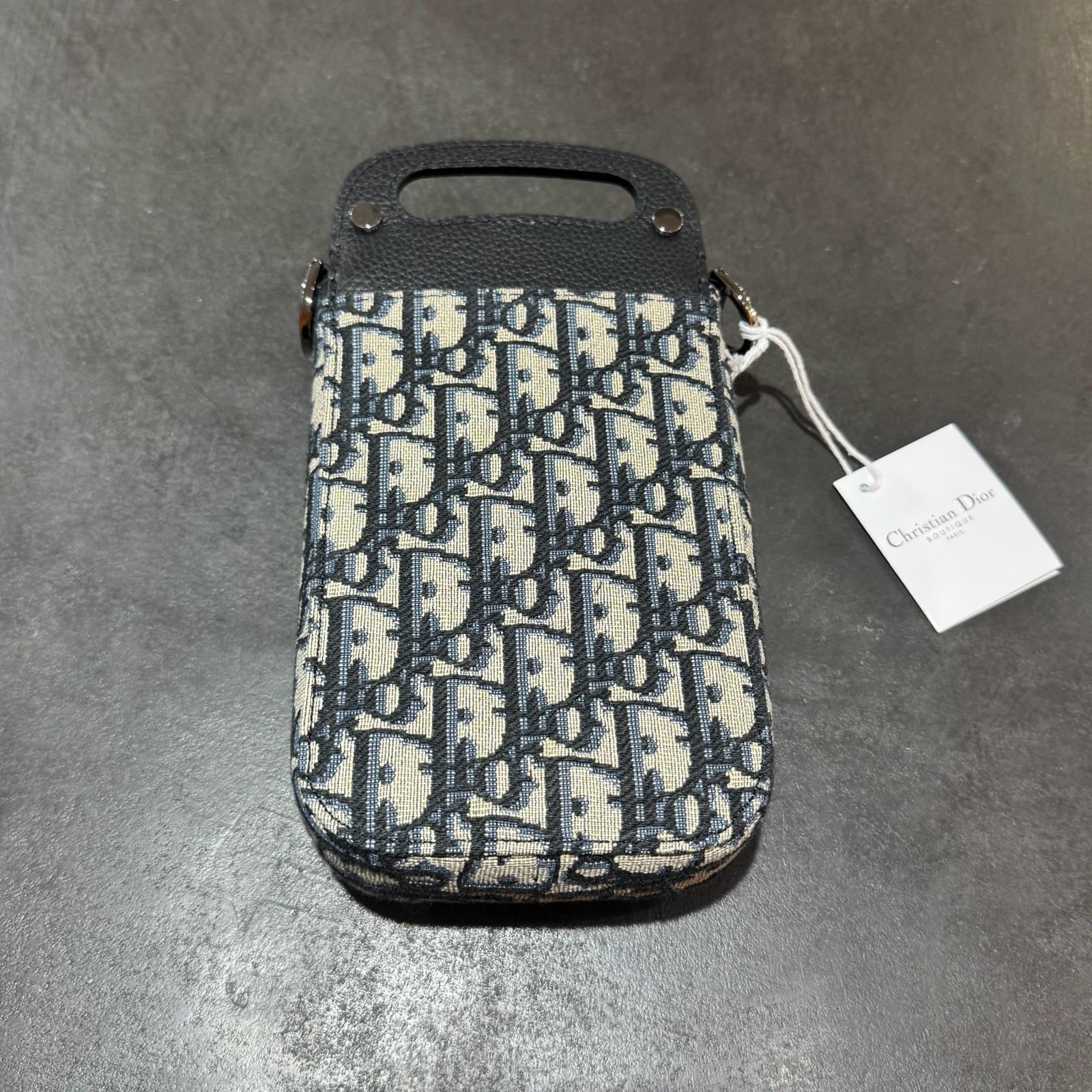 未使用 Dior SADDLE サドル オブリーク バーティカルポーチ ポーチ 