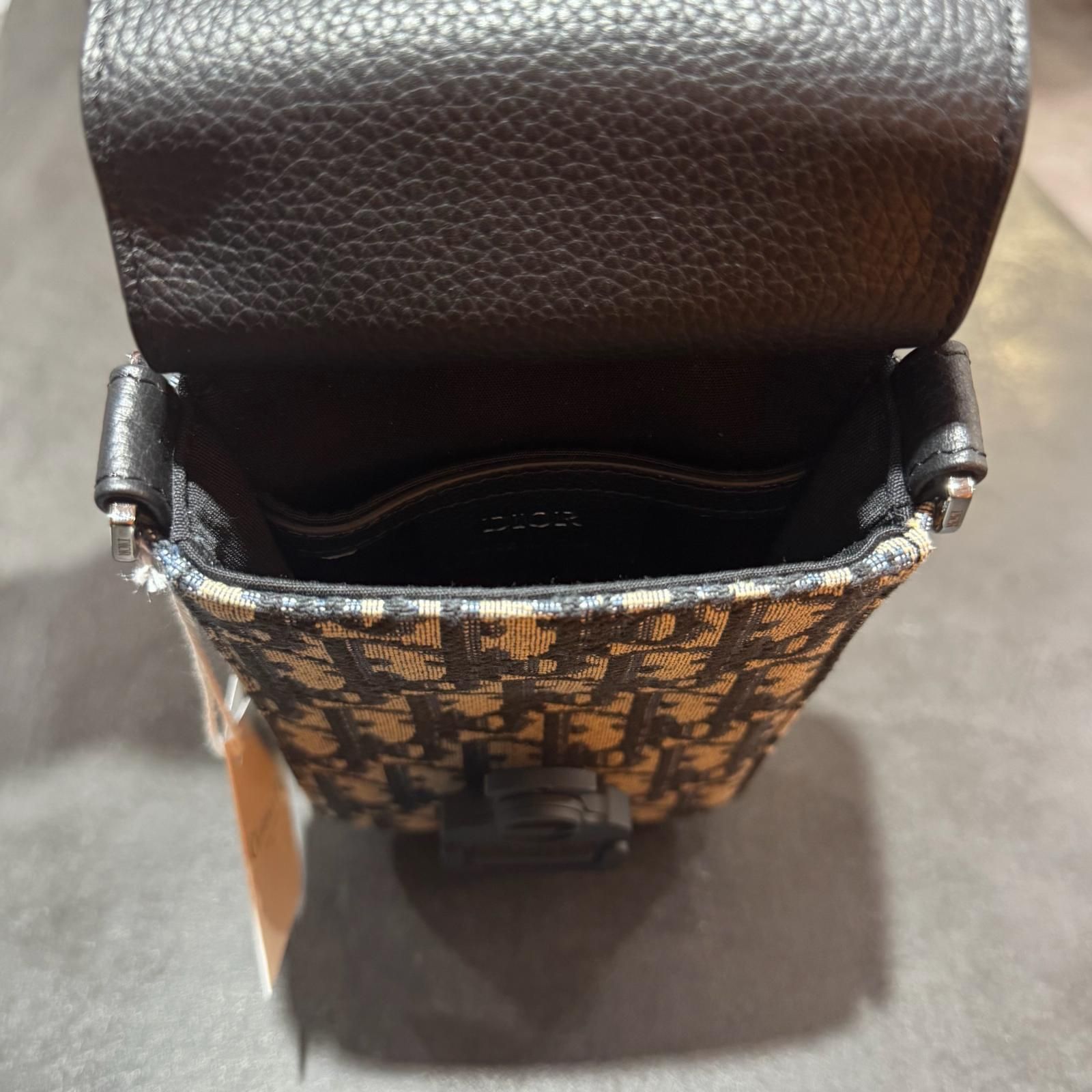 未使用 Dior SADDLE サドル オブリーク バーティカルポーチ ポーチ 