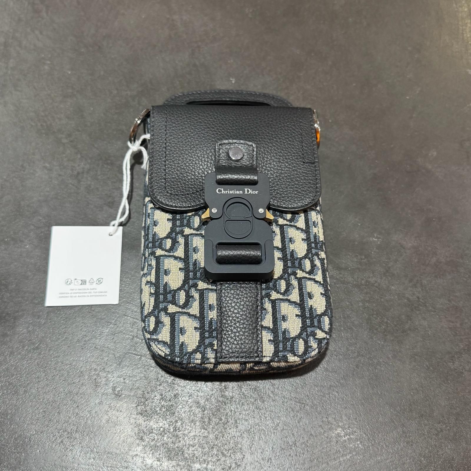 未使用 Dior SADDLE サドル オブリーク バーティカルポーチ ポーチ