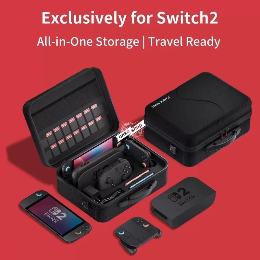 Switch2対応】多機能収納バッグ スイッチ2専用フルセットアクセサリー 