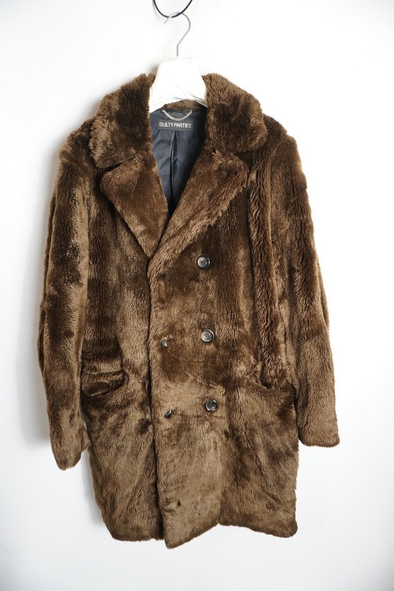 美品 WACKO MARIA ワコマリア FUR DOUBLE BREASTED COAT (TYPE-1