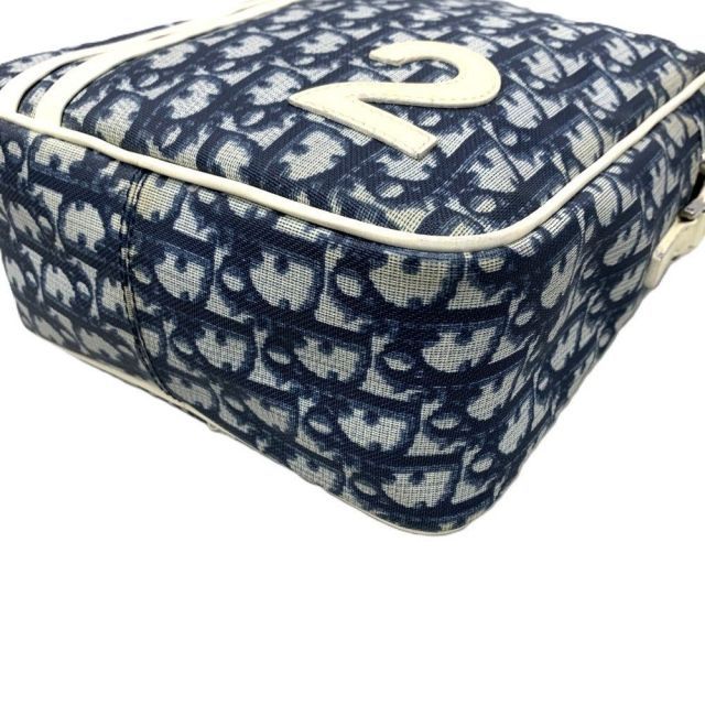 ryui Dior トロッター　サドル　エナメル　パテント　ショルダーバッ Dior トロッター サドル エナメル パテント ショルダーバッグ ネイビー