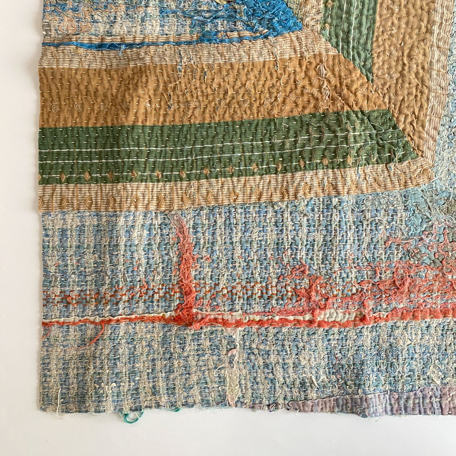 インド ラリーキルト カンタキルト ヴィンテージ パッチワーク ブロックプリント インド ラリーキルト カンタキルト ヴィンテージ パッチワーク