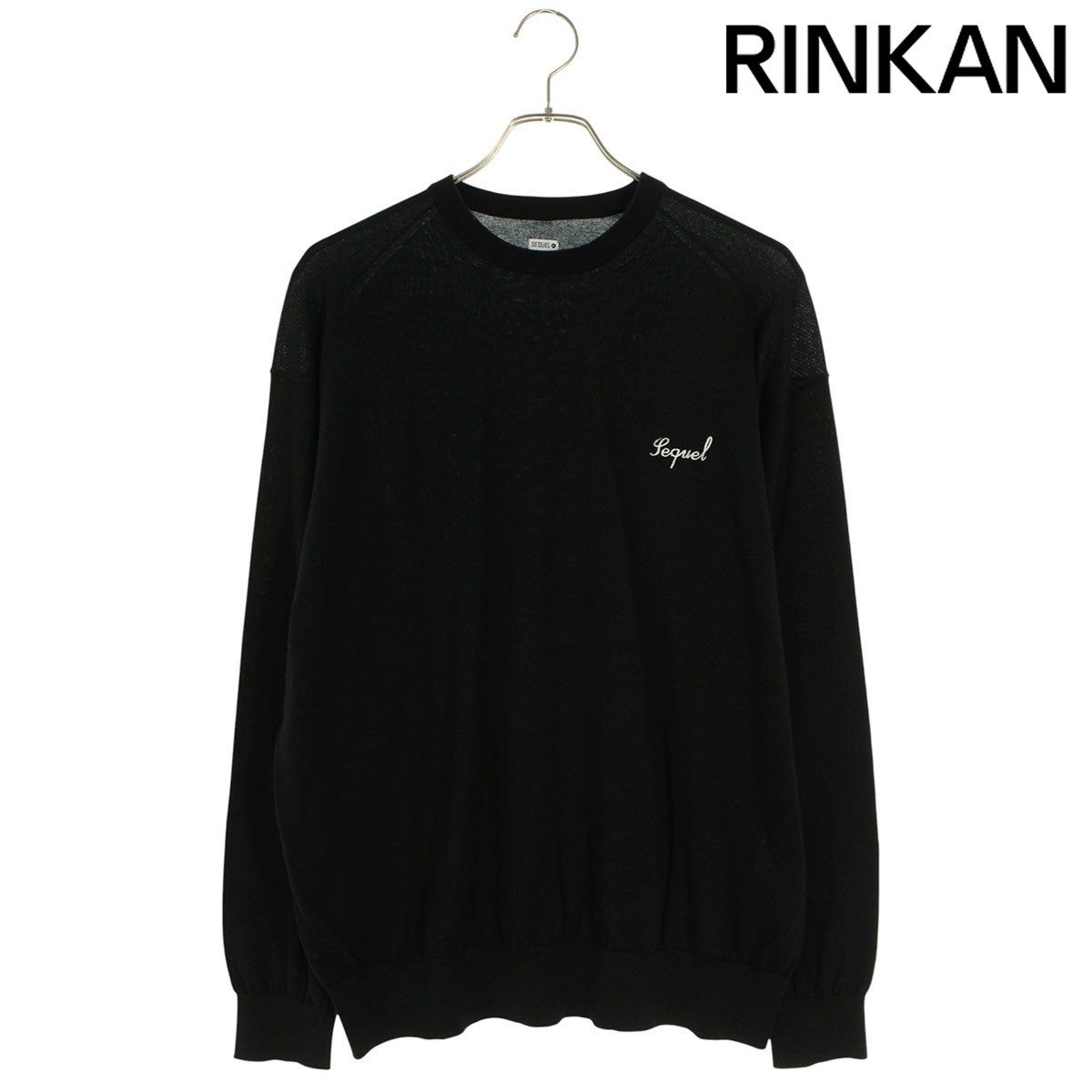 シークエル サイズ:L ロゴ刺繍ニット 中古 BS99 シークエル 25SS SQ-25SS-KN-01 ロゴ刺繍ニット メンズ M - メルカリ