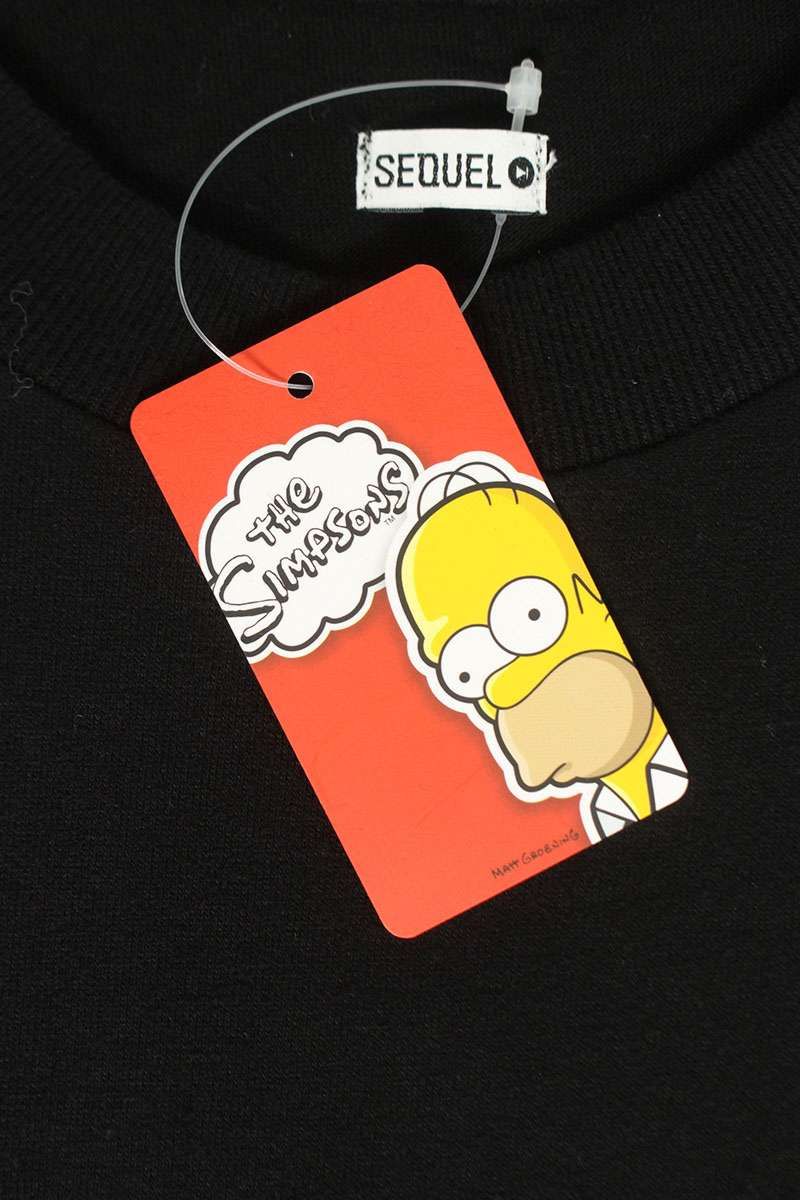 シークエル 24AW SQ-24AW-TSST-01 SimpsonsプリントTシャツ メンズ XXL
