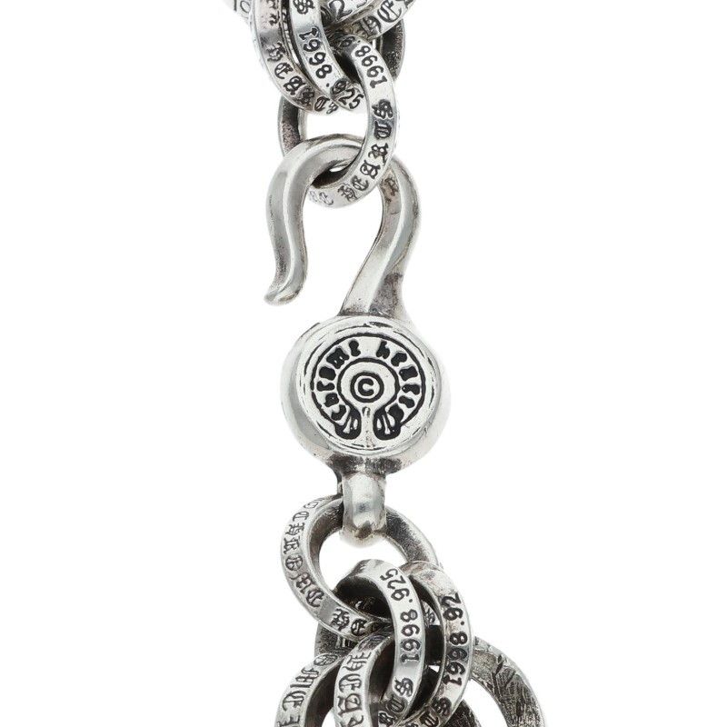 クロムハーツ 2 DOUBLE B RING/ダブルBリング シルバーブレスレット