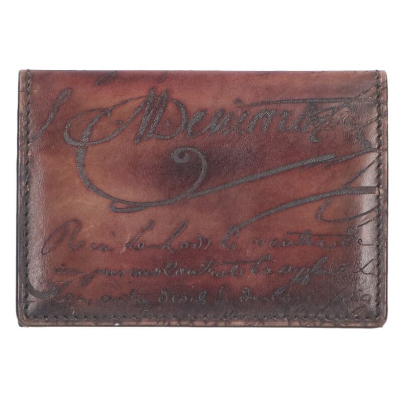 ベルルッティ カリグラフィ スクリットレザーカードケース メンズ