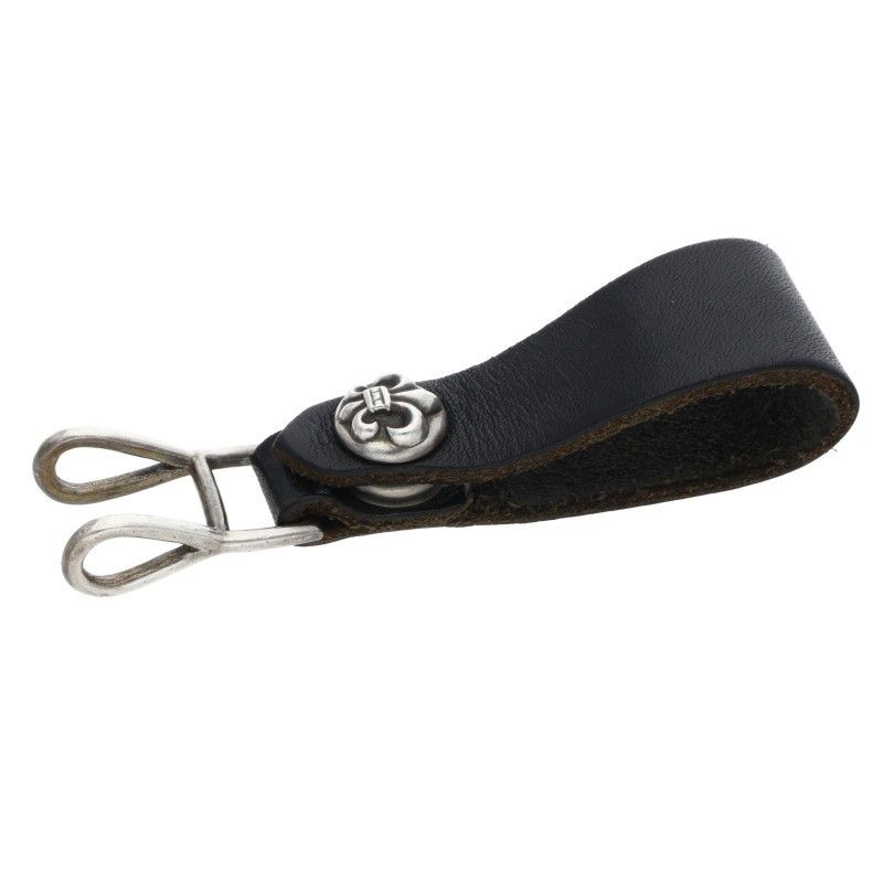 クロムハーツ BELT LOOP フレアボールボタンレザーベルトループ メンズ