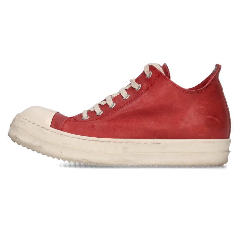 リックオウエンス RAMONES LOW ラモーンズレザーローカットスニーカー