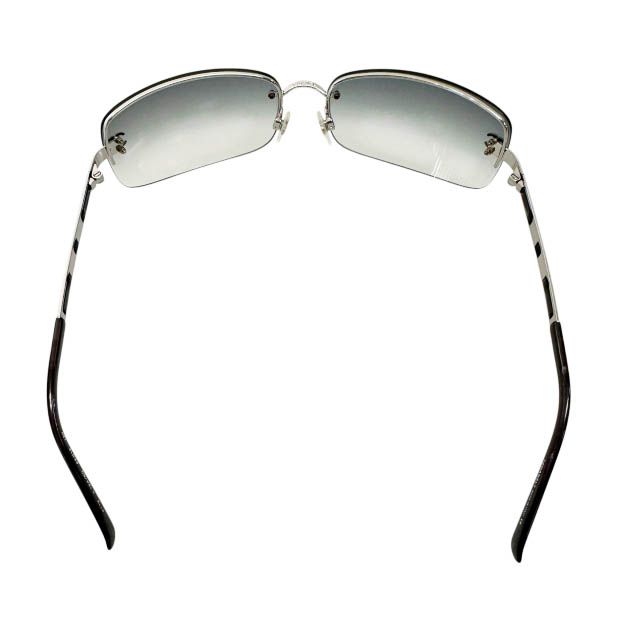 シャネル CHANEL 4113 ココマーク グレー レザーチェーン