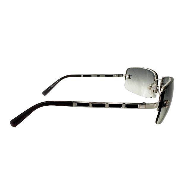 シャネル CHANEL 4113 ココマーク グレー レザーチェーン