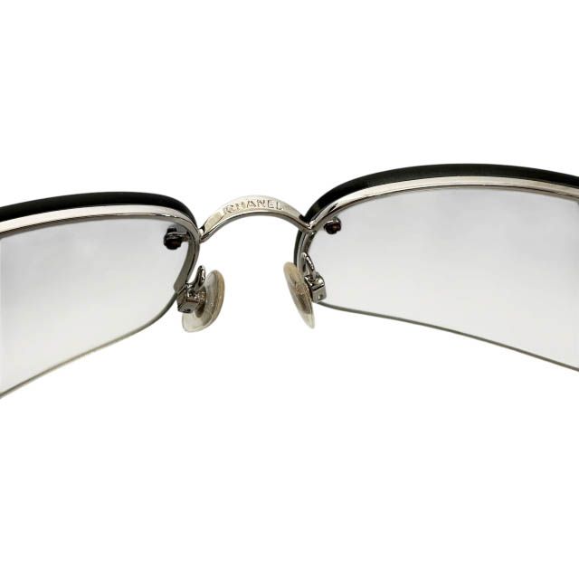 シャネル CHANEL 4113 ココマーク グレー レザーチェーン