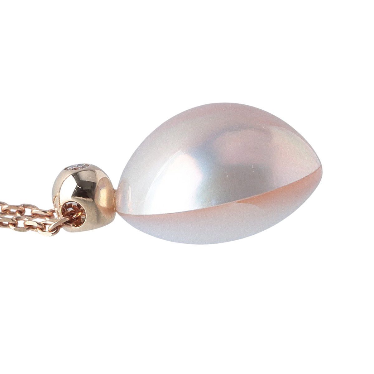 タサキ マベパール ダイヤ ネックレス マベパール11.2mm ダイヤ0.01ct