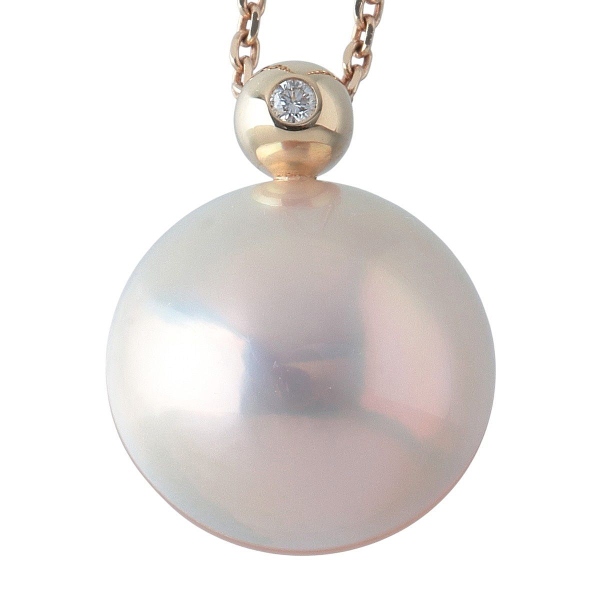 タサキ マベパール ダイヤ ネックレス マベパール11.2mm ダイヤ0.01ct