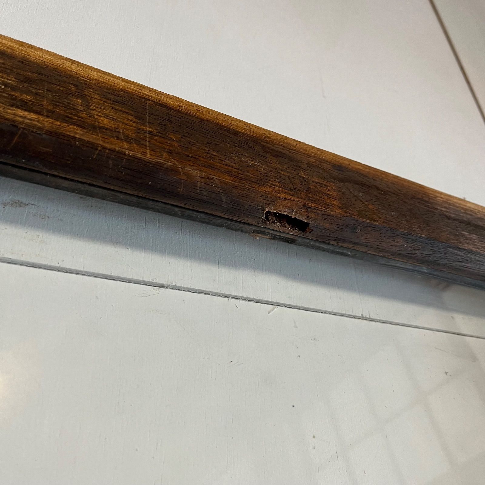 2枚セット アンティーク モールガラス 木枠 古建具 格子戸 すりガラス