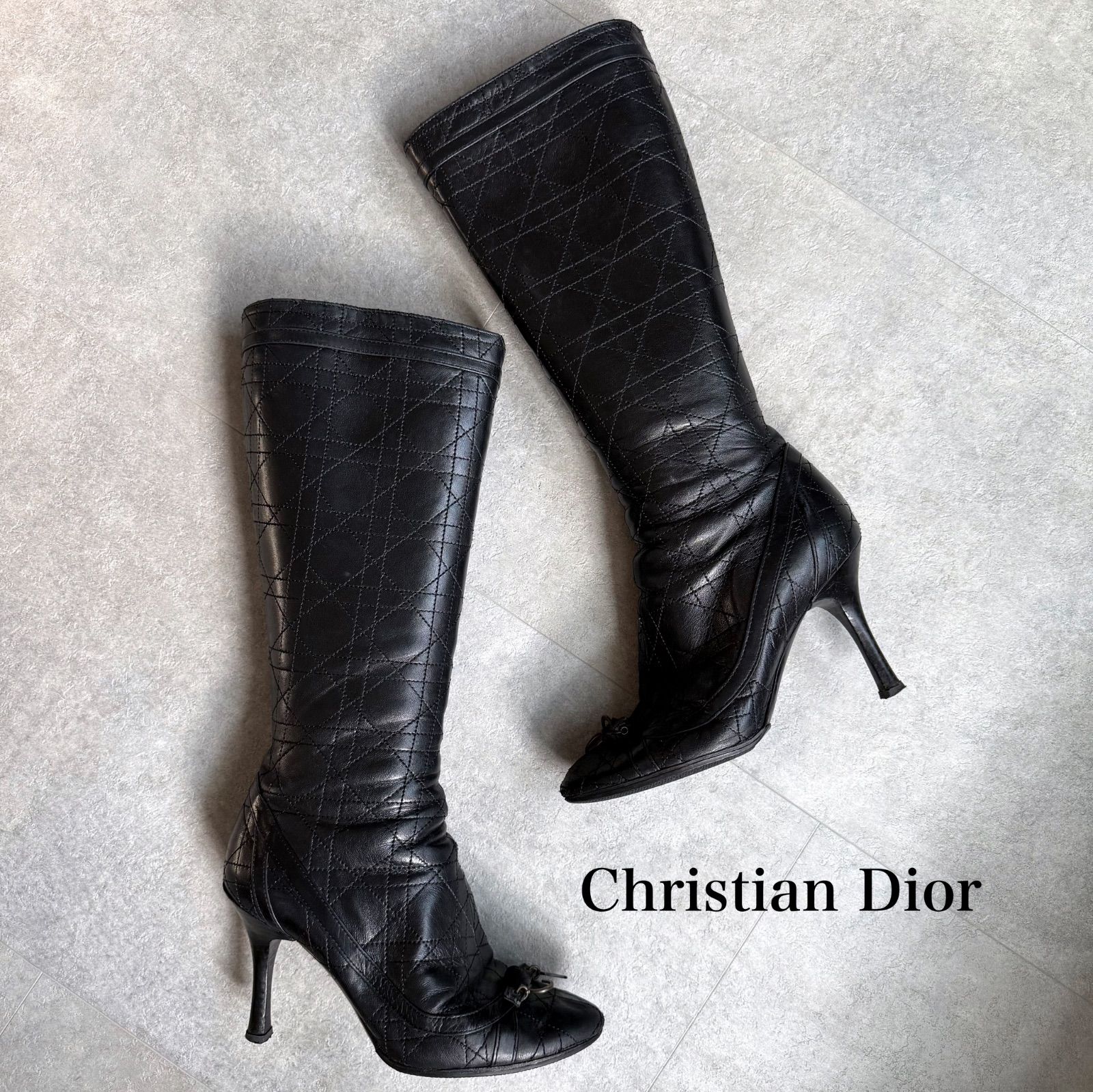 Christian Dior クリスチャンディオール カナージュ ステッチ CDロゴ