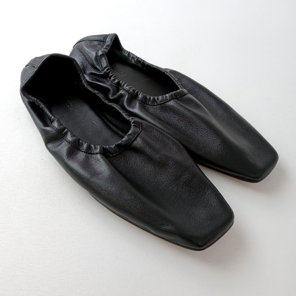 PELLICO SUNNY ペリーコ サニー スクエアトゥ フラットパンプス 38 黒