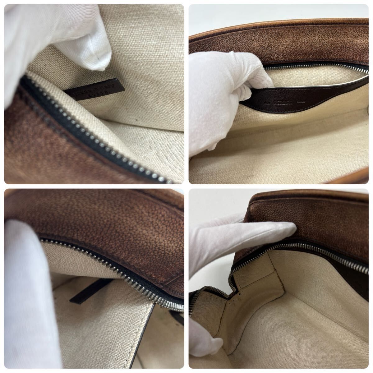 希少 BERLUTI Morning ベルルッティ モーニング スクリット レザー 
