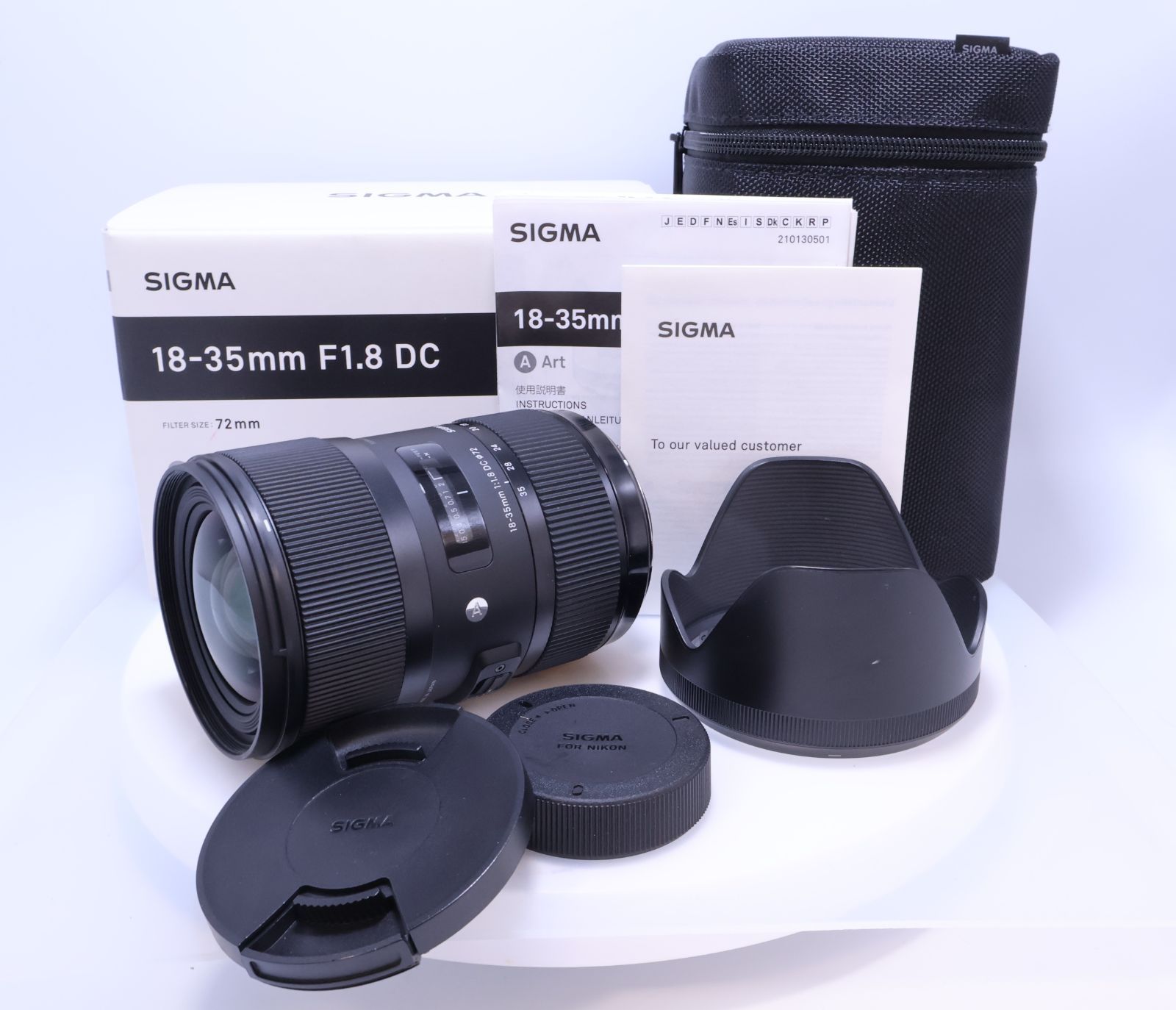極美品】SIGMA 18-35mm F1.8 DC HSM ニコン Fマウント ズーム 標準 APS 