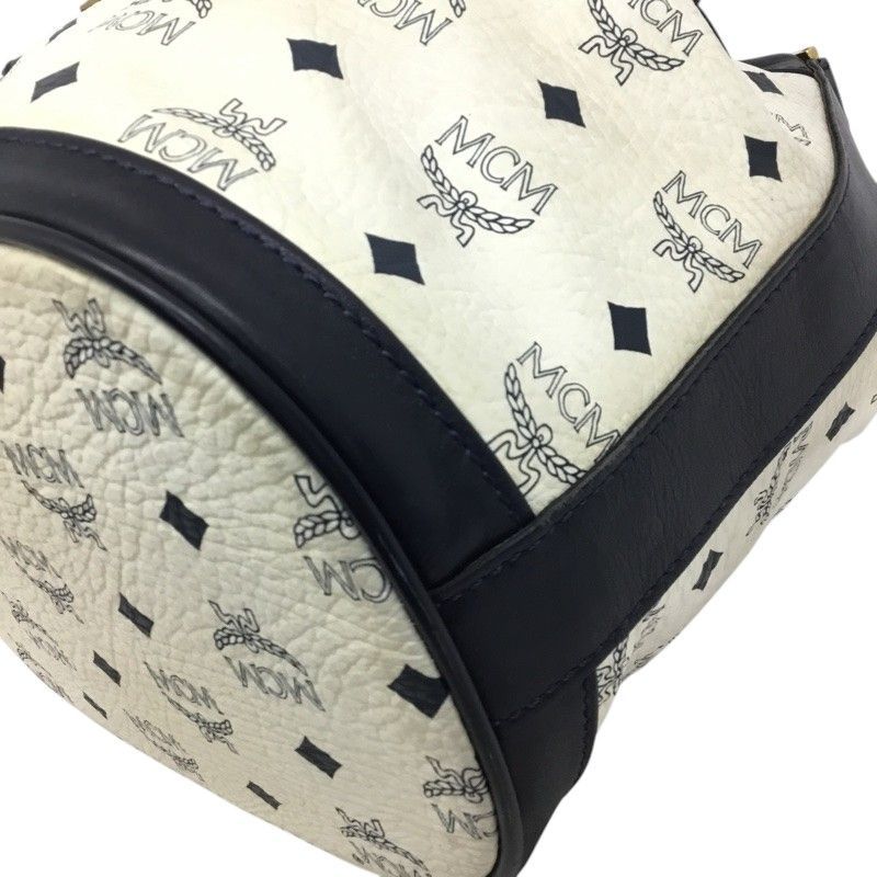 MCM【エムシーエム】巾着型 ショルダーバッグ ロゴグラム ヴィセトス